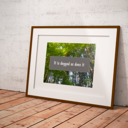 Persistenz Inspirationelles Sprichwort Poster