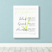 Persistenz Nichts in der Welt kann stattfinden Leinwanddruck (Insitu (Holzboden))