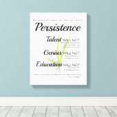 Persistenz Nichts in der Welt kann stattfinden Leinwanddruck (Insitu (Holzboden))