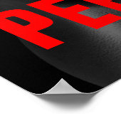 Persistenzschulung Bodybuilding Schwarz/Weiß Poster (Ecke)