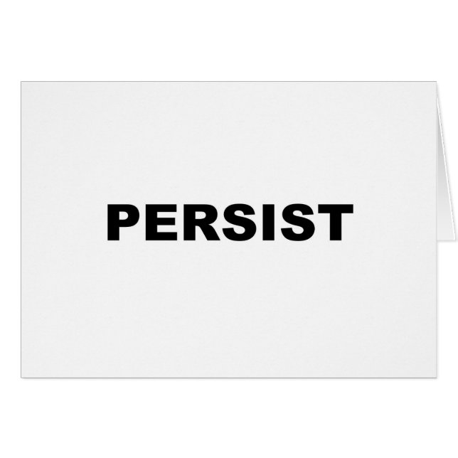 PERSISTIEREN (Vorderseite (Horizontal))