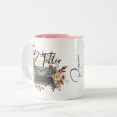 Persnalized "Story Teller"-Keramik-Tasse Zweifarbige Tasse (Vorderseite Links)