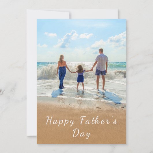 Persnalized Your Vater Foto Vatertag Card (Vorderseite)
