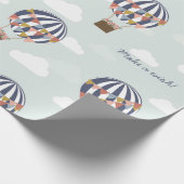 Persoanlis Balloon Geburtstagsparty Wrapping Paoer Geschenkpapier (Ecke)