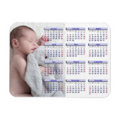 Persoanlize 2017 Mini Kühlschrank Magnet Kalender (Horizontal)