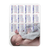 Persoanlize 2017 Mini Kühlschrank Magnet Kalender (Vertikal)