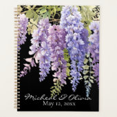 Persoanlize watercolor wisteria floral planer (Vorderseite)