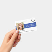 Persoenliche ID-Karte doppelseitig mit Barcode und Ausweis (Handheld)