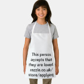 Person akzeptiert, dass sie geliebt wird schürze (Insitu)