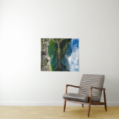 Person am Bergsee Wandteppich (Beispiel (Horizontal))