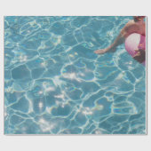 Person am Schwimmbad Geschenkpapier (Flach)