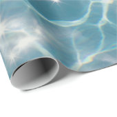 Person am Schwimmbad Geschenkpapier (Rolleneckpunkt)
