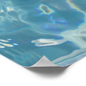 Person am Schwimmbad Poster (Ecke)