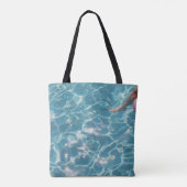 Person am Schwimmbad Tasche (Rückseite)