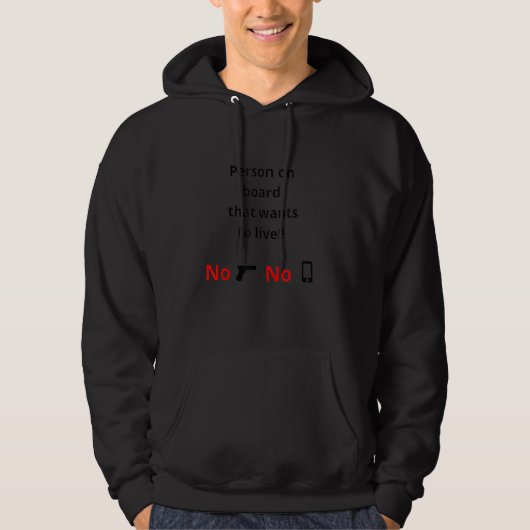 Person an Bord Hoodie (Vorderseite)