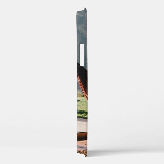 Person auf brauner Schaukel Case-Mate iPhone Hülle (Rückseite / Rechts)