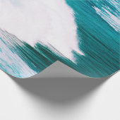 PERSON AUF DER SCHIFFFAHRT MIT OZEAN WAVES GESCHENKPAPIER (Ecke)