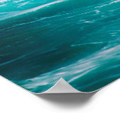 PERSON AUF DER SCHIFFFAHRT MIT OZEAN WAVES POSTER (Ecke)