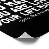 Person Behind Me Suicide Prevention & Depressi Poster (Ecke)