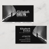 Person, die auf Graustufen läuft Visitenkarte (Vorne/Hinten)