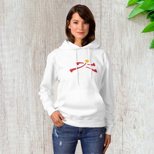 Person, die das Symbol ausführt Hoodie