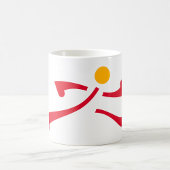 Person, die das Symbol ausführt Kaffeetasse