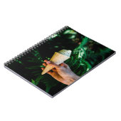 Person, die Eis hält Notizblock (Linke Seite)