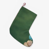 Person, die Eis Pop hält Kleiner Weihnachtsstrumpf (Vorderansicht (hängend))