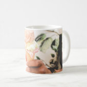 Person, die Eistüte mit drei Geschmacksrichtungen Kaffeetasse (VorderseiteRechts)