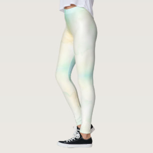 Person, die Leggings mit einem hellen Farbverlauf 