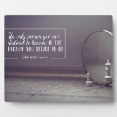 Person, die Sie zum Fotoplatte (Vorderseite)