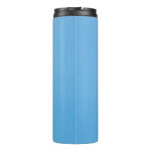 Person, die Zitrone hält Thermosbecher (Rückseite)