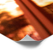 PERSON ERREICHT RUNDE-AUF-FLUORESCENT LAMP I POSTER (Ecke)