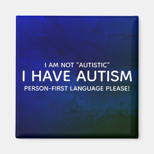 Person First Autismus Magnet (Vorne)