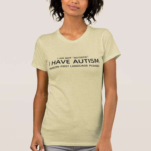 Person First Autismus T-Shirt (Vorderseite)