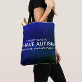 Person First Autismus Tasche (Von Nahem)