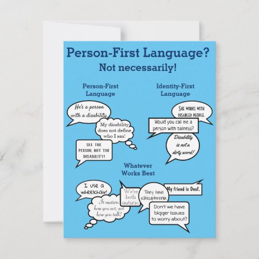 Person First Identity Erste Kommentare (Vorderseite)