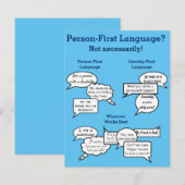 Person First Identity Erste Kommentare (Vorne/Hinten)