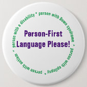 Person First Language Button (Vorderseite)