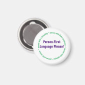 Person First Language Magnet (Vorderseite/Rückseite)