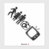 PERSON FRAMAN CAMERA TV AUFKLEBER (Blatt)