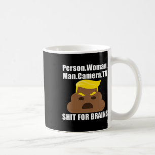 Person Frau Mann Kamera Fernsehen 1 Kaffeetasse