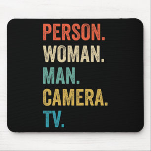 Person Frau Mann Kamera Fernsehen Kognitiver Test  Mousepad