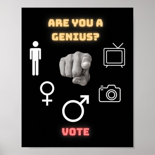 Person Frau Mann Kamera Fernsehen Poster (Vorne)