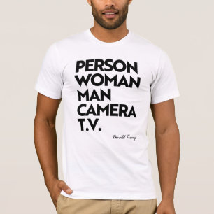 PERSON FRAU MANN KAMERA FERNSEHER T-Shirt