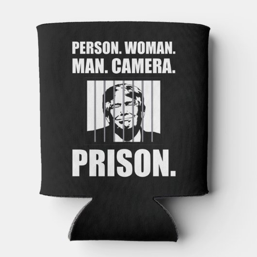 Person. Frau. Mann. Kamera. Gefängnis. Dosenkühler (Rückseite)