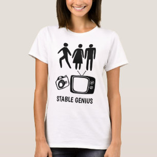 Person Frau Mann Kamera TV STABLE GENIUS T-Shirt