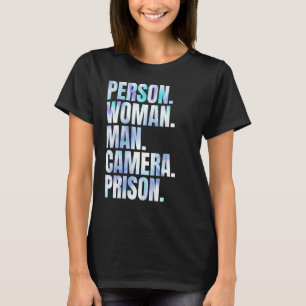 Person Frauenkamera Gefangenschaft Gefärbte Krawat T-Shirt