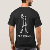 Person gegen Gesellschafts-T-Shirts T-Shirt (Rückseite)