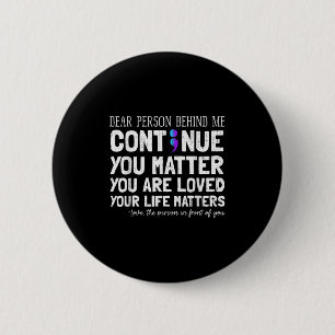 Person Hinter Mir Selbstmordprävention &amp; Depre Button